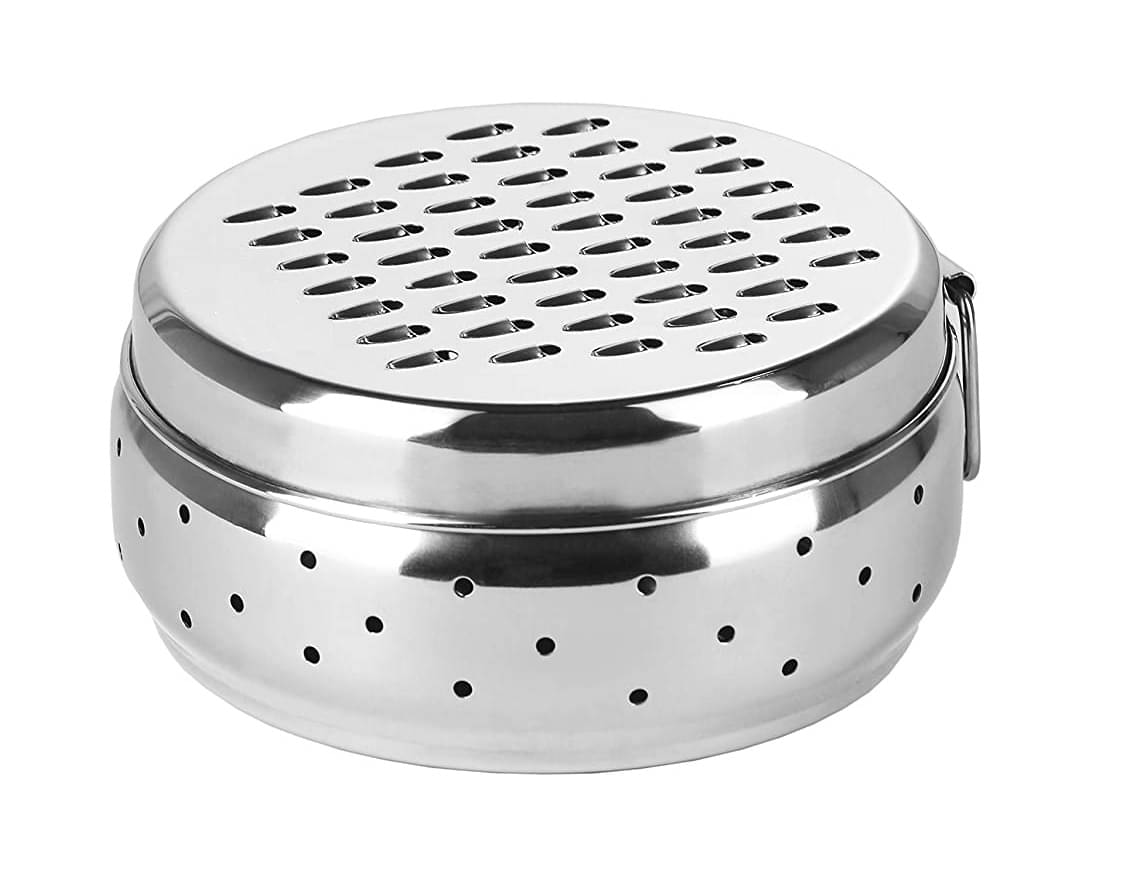     			Dynore - Khamni Dabba Steel Silver Food Container ( Set of 1 )