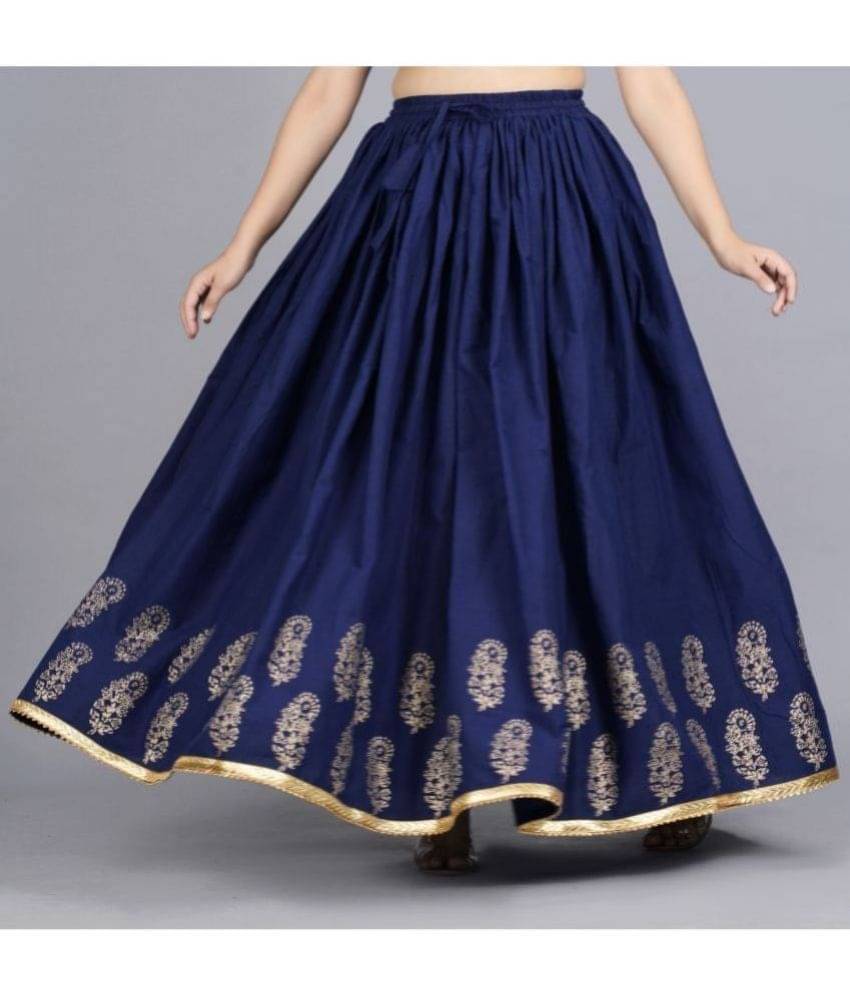 FABRR - Navy Cotton Women's Ball Gown Skirt ( Pack of 1 )     			FABRR - Navy Cotton Women's Ball Gown Skirt ( Pack of 1 )