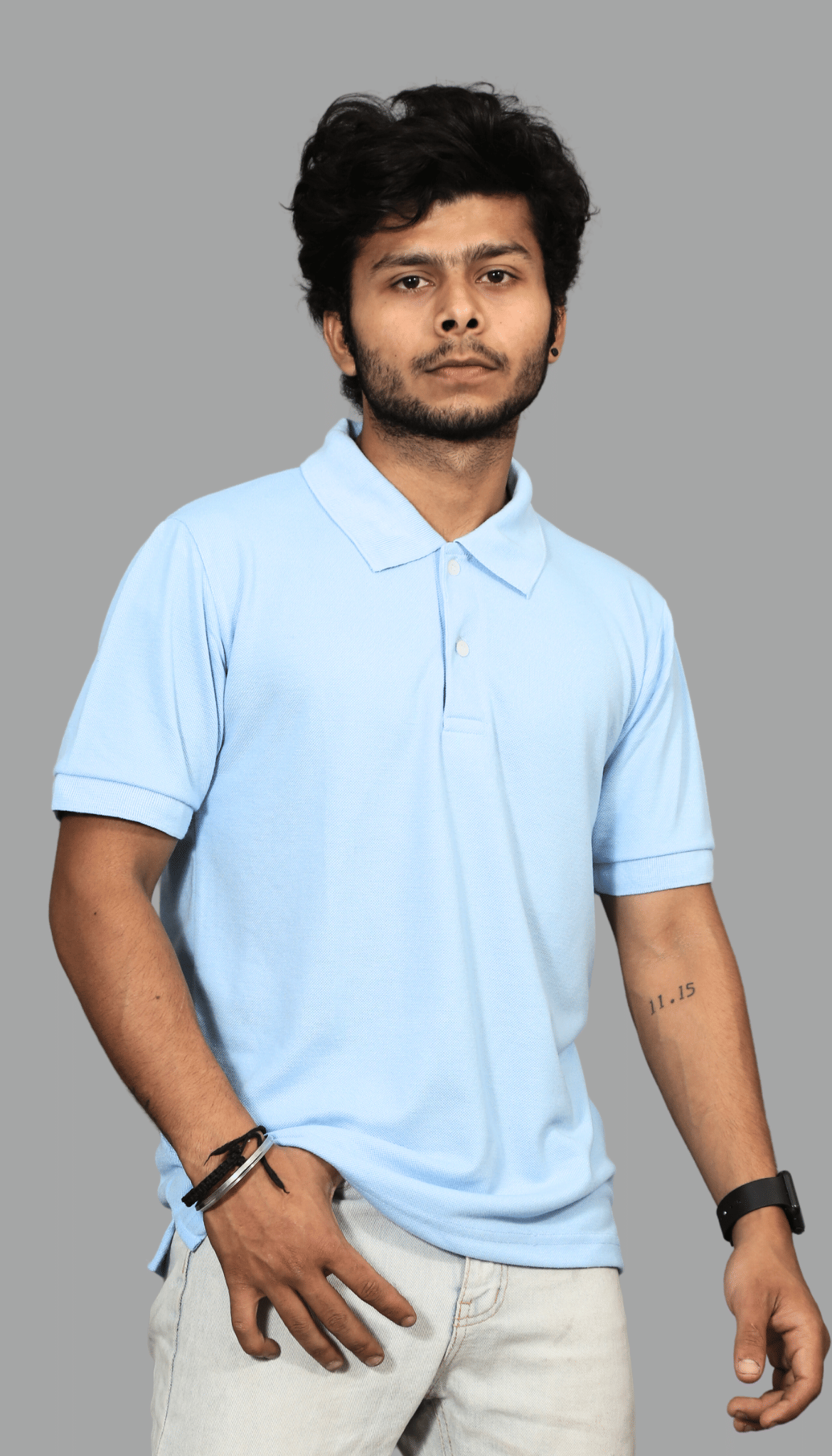 Forbro - Sky Blue Cotton Regular Fit Men's Sports Polo T-Shirt ( Pack of 1 )