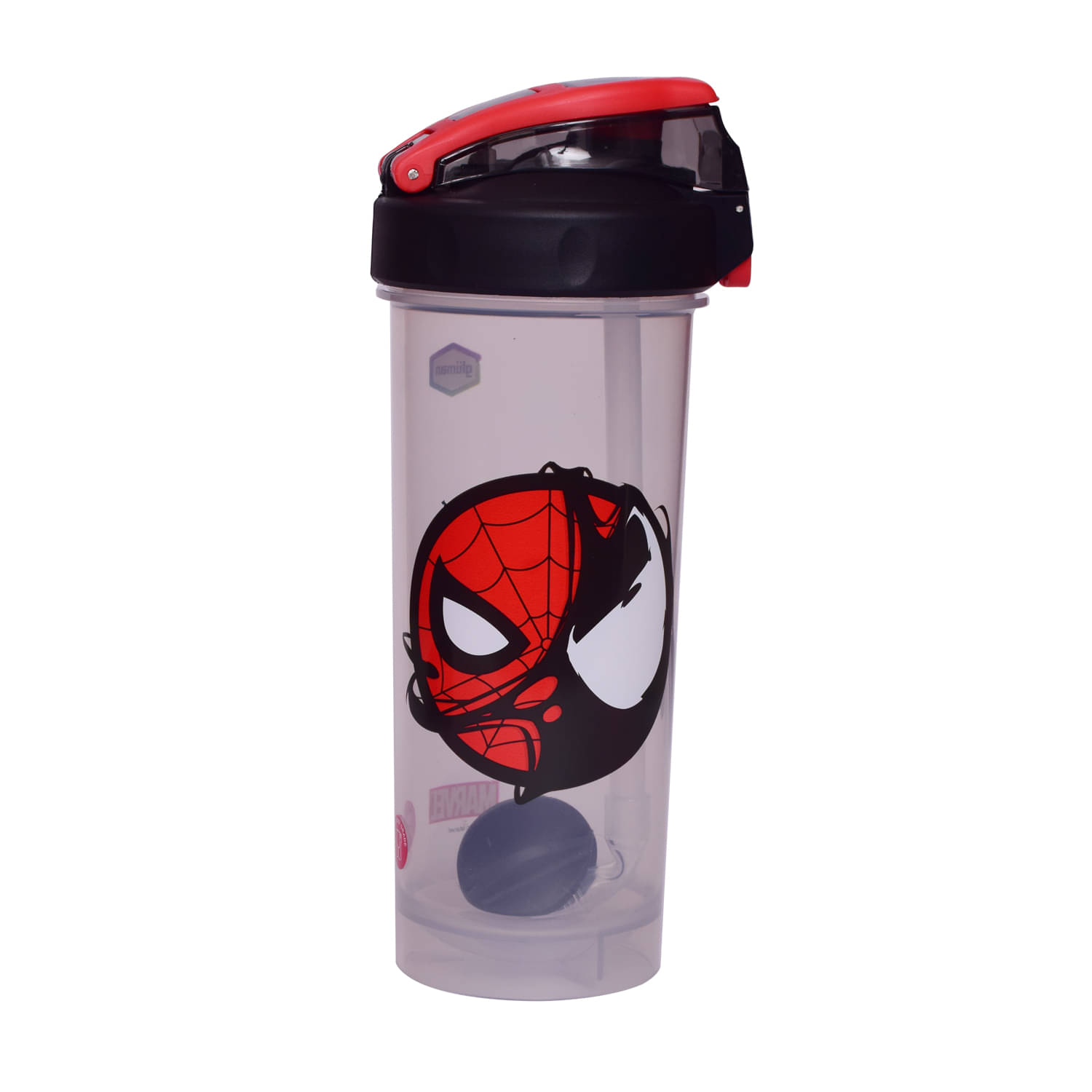 Gluman - Disney Spiderman Activo Black Sipper Water Bottle 850 mL ( Set of 1 ) Gluman - Disney Spiderman Activo Black Sipper Water Bottle 850 mL ( Set of 1 )