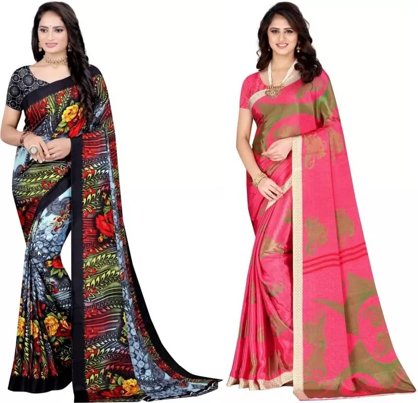     			LEELAVATI Crepe Woven Saree With Unstitched Blouse Piece ( Multicolor )