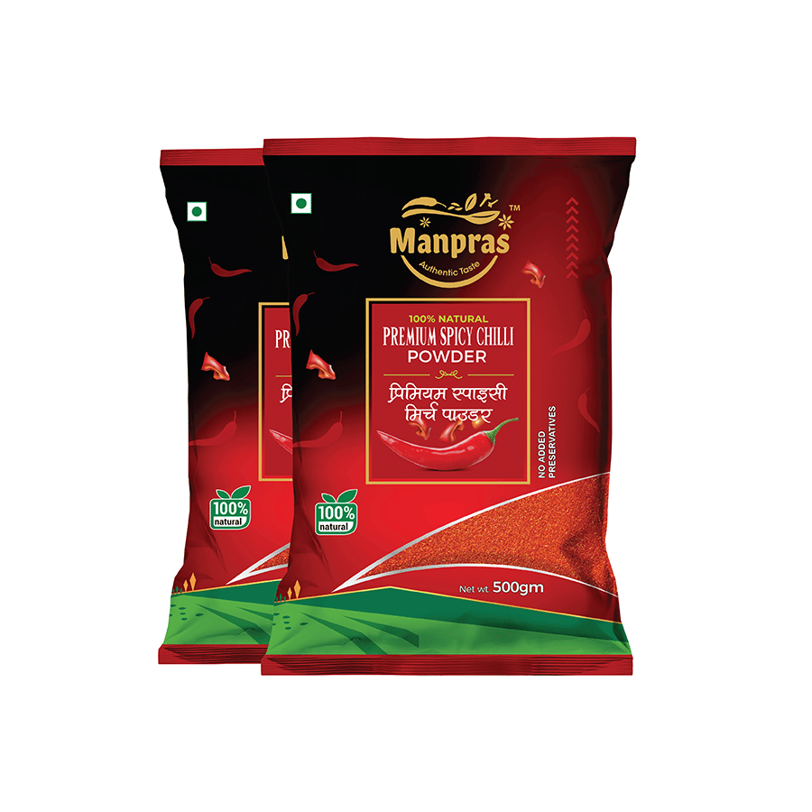 MANPRAS - 500 gm Laal Mirch (Red Chili) ( Pack of 2 ) MANPRAS - 500 gm Laal Mirch (Red Chili) ( Pack of 2 )