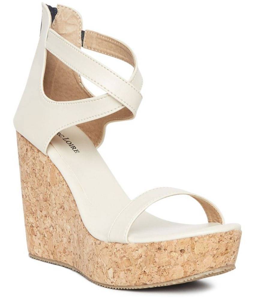 MARC LOIRE - Cream Women's Sandal Heels MARC LOIRE - Cream Women's Sandal Heels