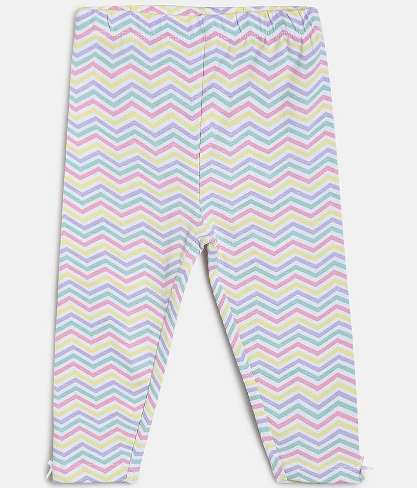 MINI KLUB Pack of 3 Baby Girls Cotton Legging ( Multi )