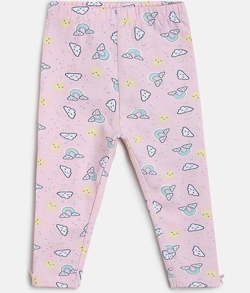MINI KLUB Pack of 3 Baby Girls Cotton Legging ( Multi )