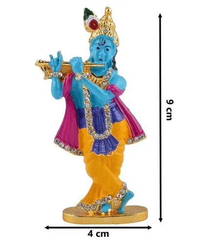     			PAYSTORE - Alloy Lord Krishna God Idol ( 9 cm )
