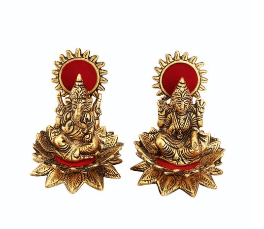     			PAYSTORE - Aluminium Laxmi Ganesh Idol ( 12 cm )