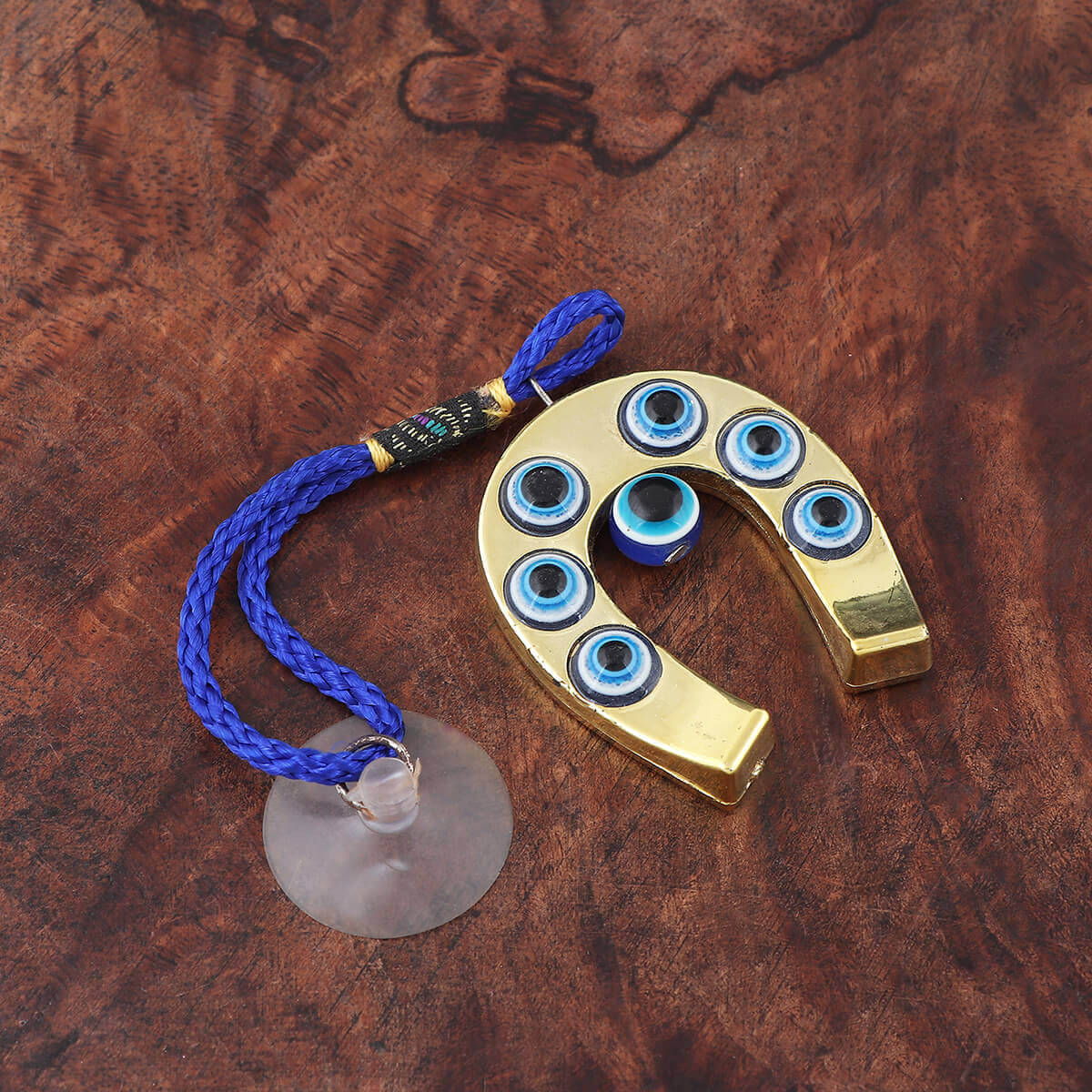     			PAYSTORE - Steel Horse Shoe Evil Eye Door Hanging