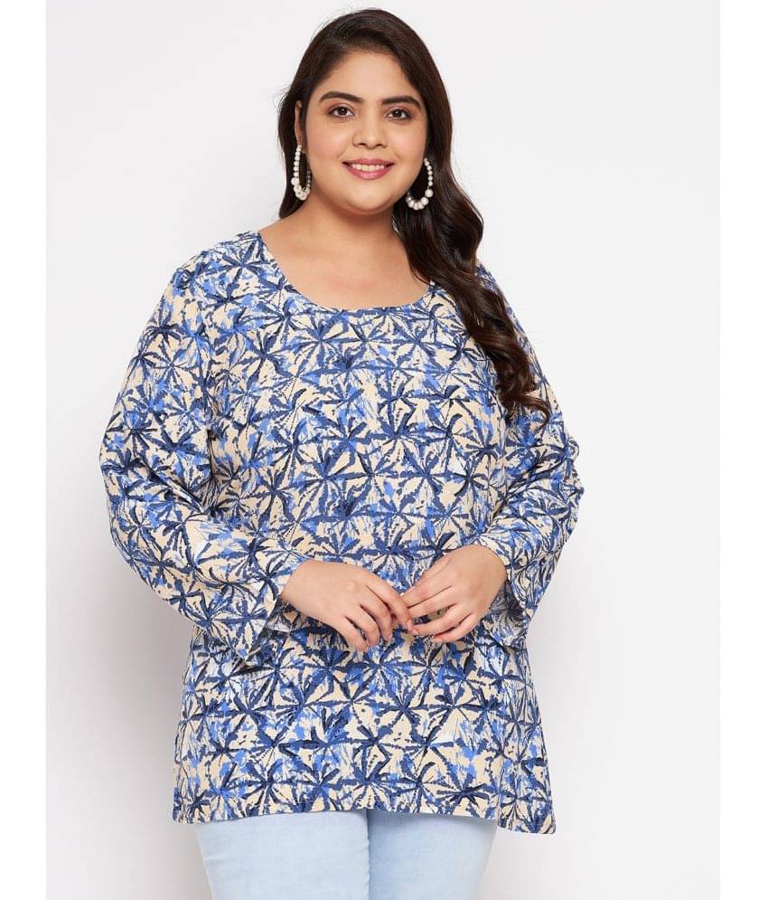 VINAAN Women's Rayon Regular Top ( Blue )     			VINAAN Women's Rayon Regular Top ( Blue )