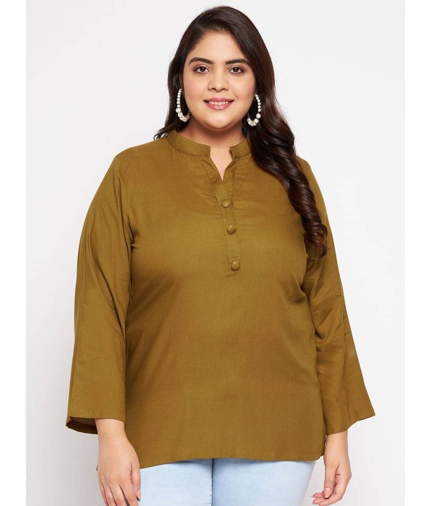 VINAAN Women's Rayon Regular Top ( Brown ) VINAAN Women's Rayon Regular Top ( Brown )