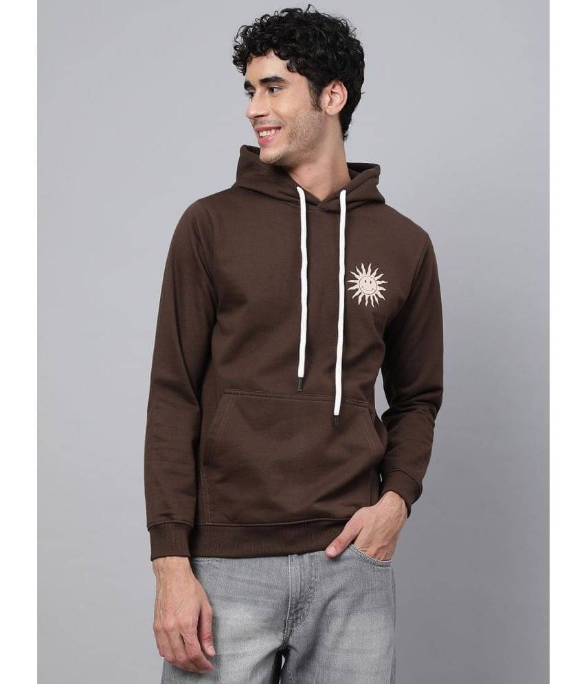    			Veirdo - Brown Fleece Regular Fit Men's Sweatshirt ( Pack of 1 )
