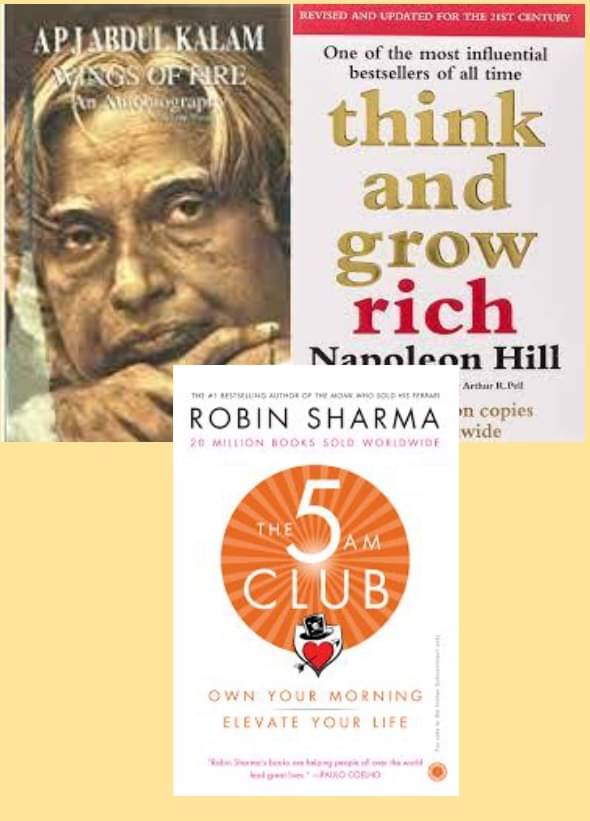     			Wings of Fire + Think and Grow Rich + 5 Am Club
