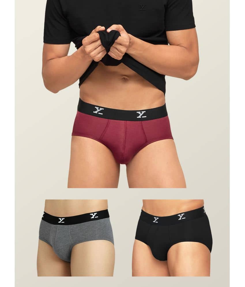 XYXX Pack of 3 Modal Briefs For Men's ( Multicolor )