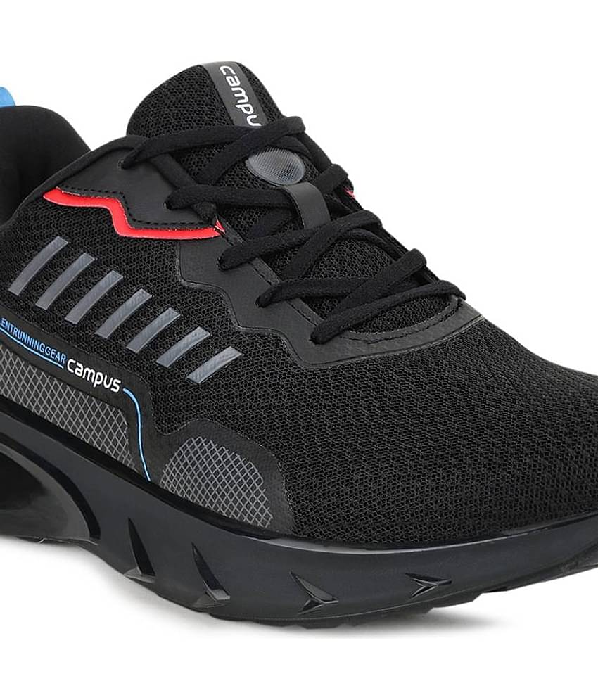 Campus - DECCAN Black Men's Sports Running Shoes