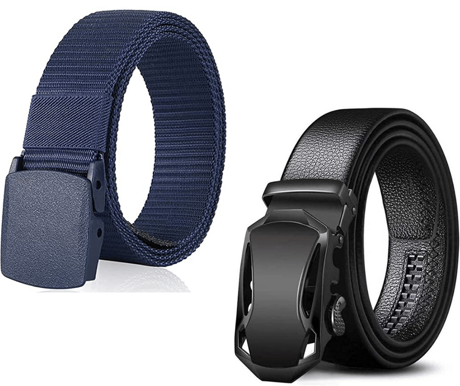     			Clock21 - Blue Canvas Men's Casual Belt ( Pack of 2 )