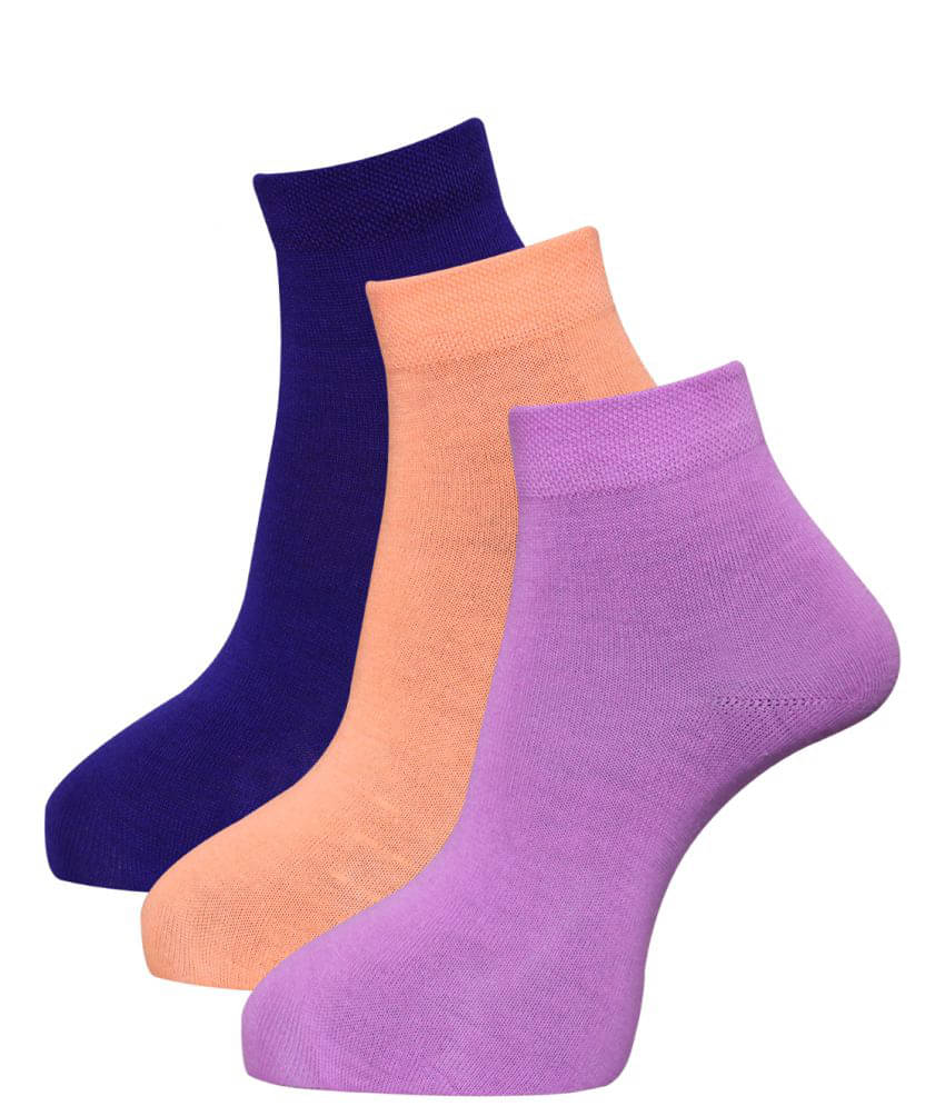 Dollar - Multicolor Woollen Women's Ankle Length Socks ( Pack of 3 ) Dollar - Multicolor Woollen Women's Ankle Length Socks ( Pack of 3 )