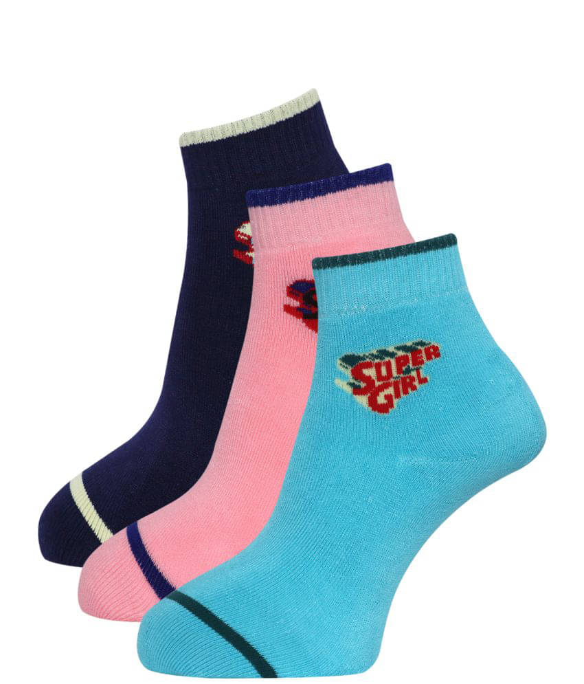 Dollar - Multicolor Woollen Women's Ankle Length Socks ( Pack of 3 ) Dollar - Multicolor Woollen Women's Ankle Length Socks ( Pack of 3 )