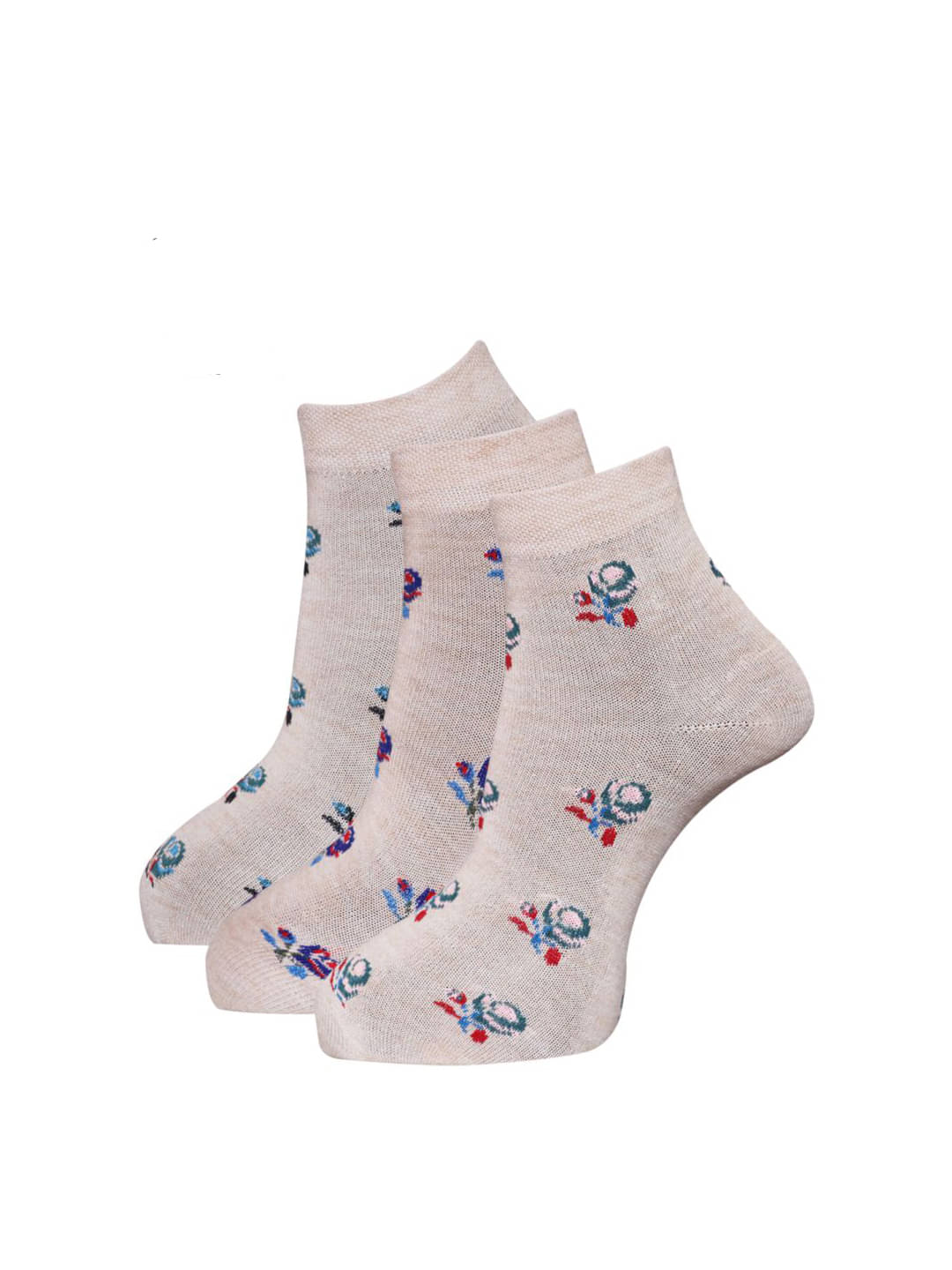     			Dollar - Multicolor Woollen Women's Ankle Length Socks ( Pack of 3 )