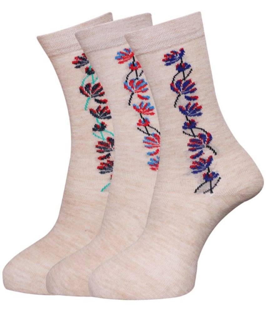     			Dollar - Multicolor Woollen Women's Mid Length Socks ( Pack of 3 )