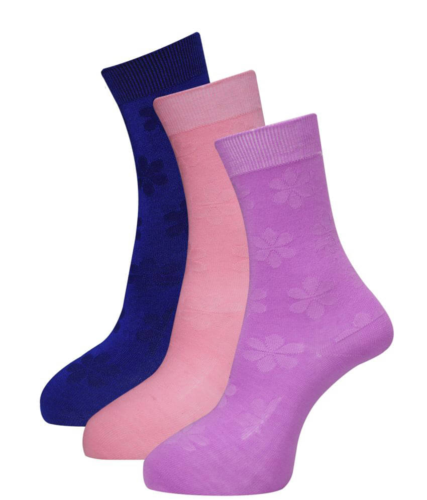 Dollar - Multicolor Woollen Women's Mid Length Socks ( Pack of 3 ) Dollar - Multicolor Woollen Women's Mid Length Socks ( Pack of 3 )