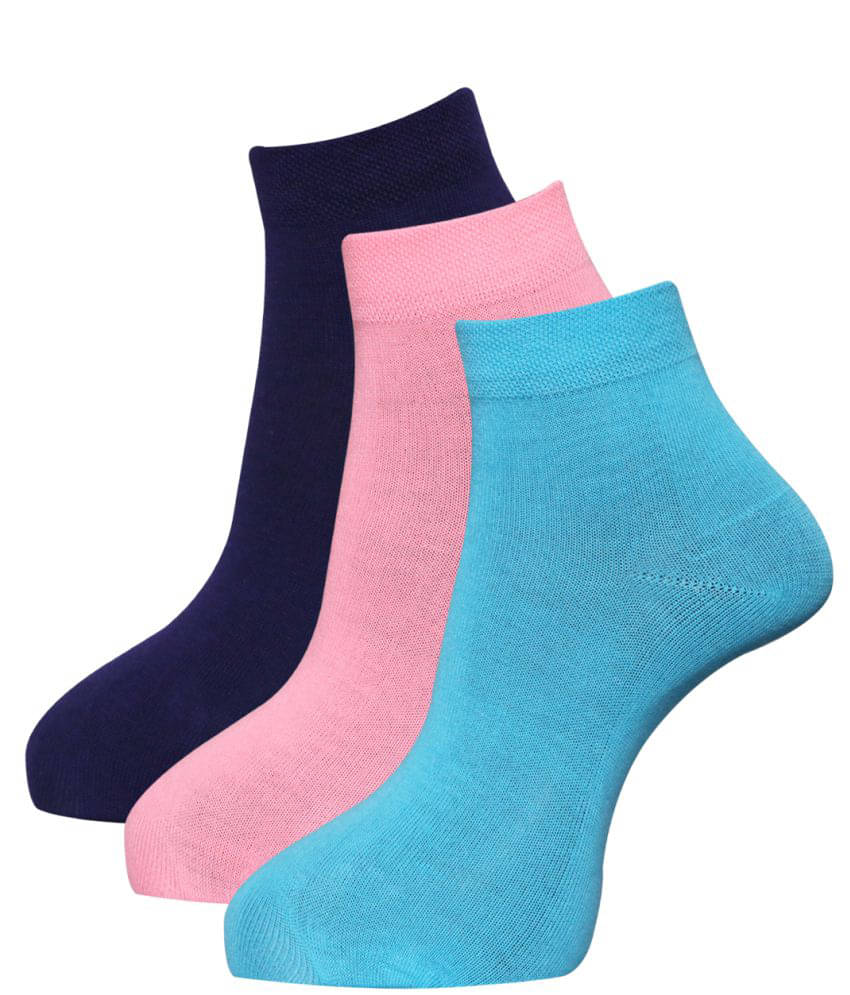 Dollar - Multicolor Woollen Women's Ankle Length Socks ( Pack of 3 ) Dollar - Multicolor Woollen Women's Ankle Length Socks ( Pack of 3 )