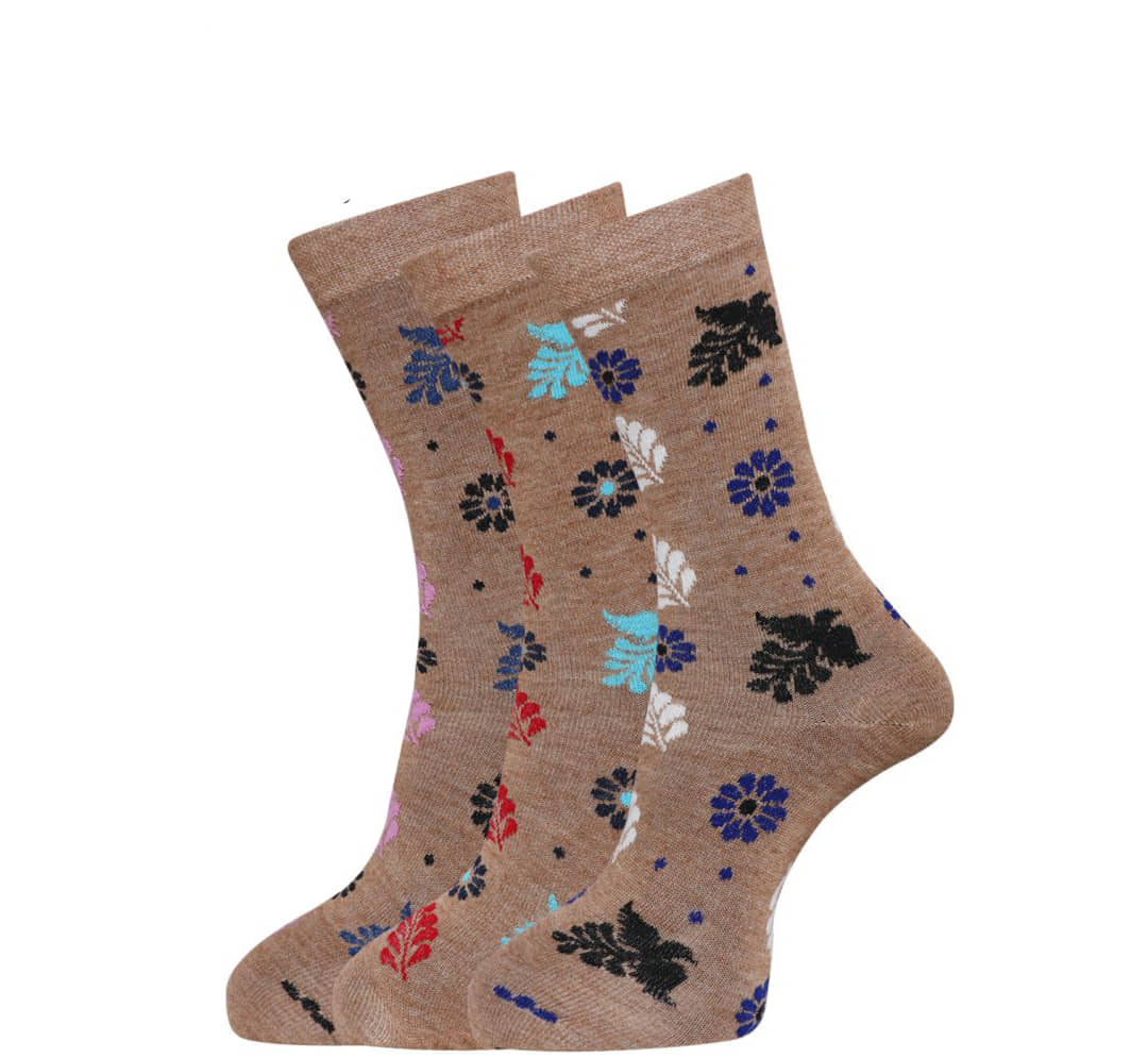 Dollar - Multicolor Woollen Women's Mid Length Socks ( Pack of 3 ) - Socks | Buy online on ZillyBuy