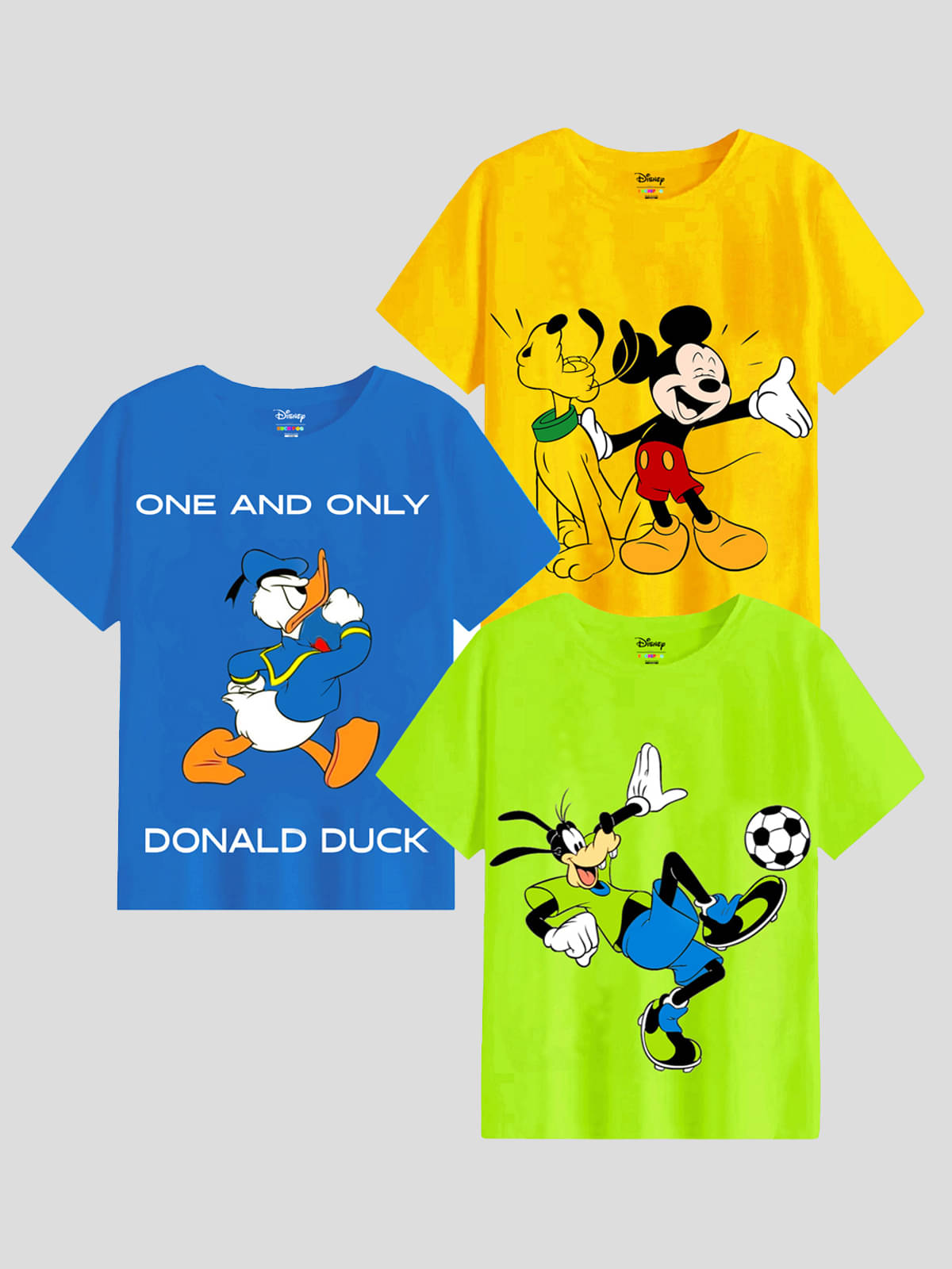     			Kuchipoo Pack of 3 Boys Cotton Blend T-Shirt ( Multi Color )