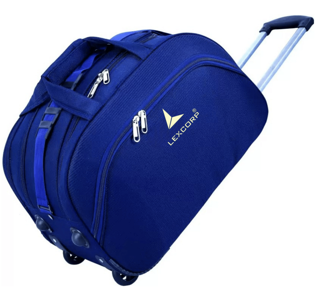 LEXCORP - Green Nylon Duffle Trolley