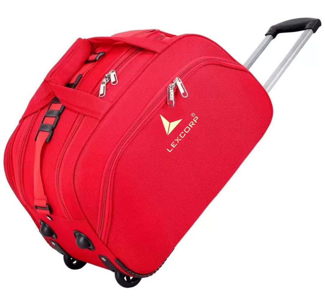 LEXCORP - Green Nylon Duffle Trolley