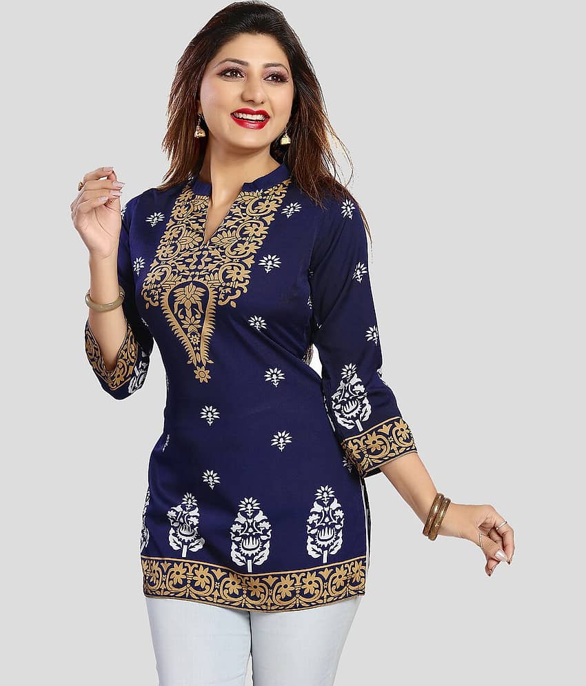 Crepe Short Kurti For Women (Pack of 1) - Kurtis, Tunics | Buy online on ZillyBuy