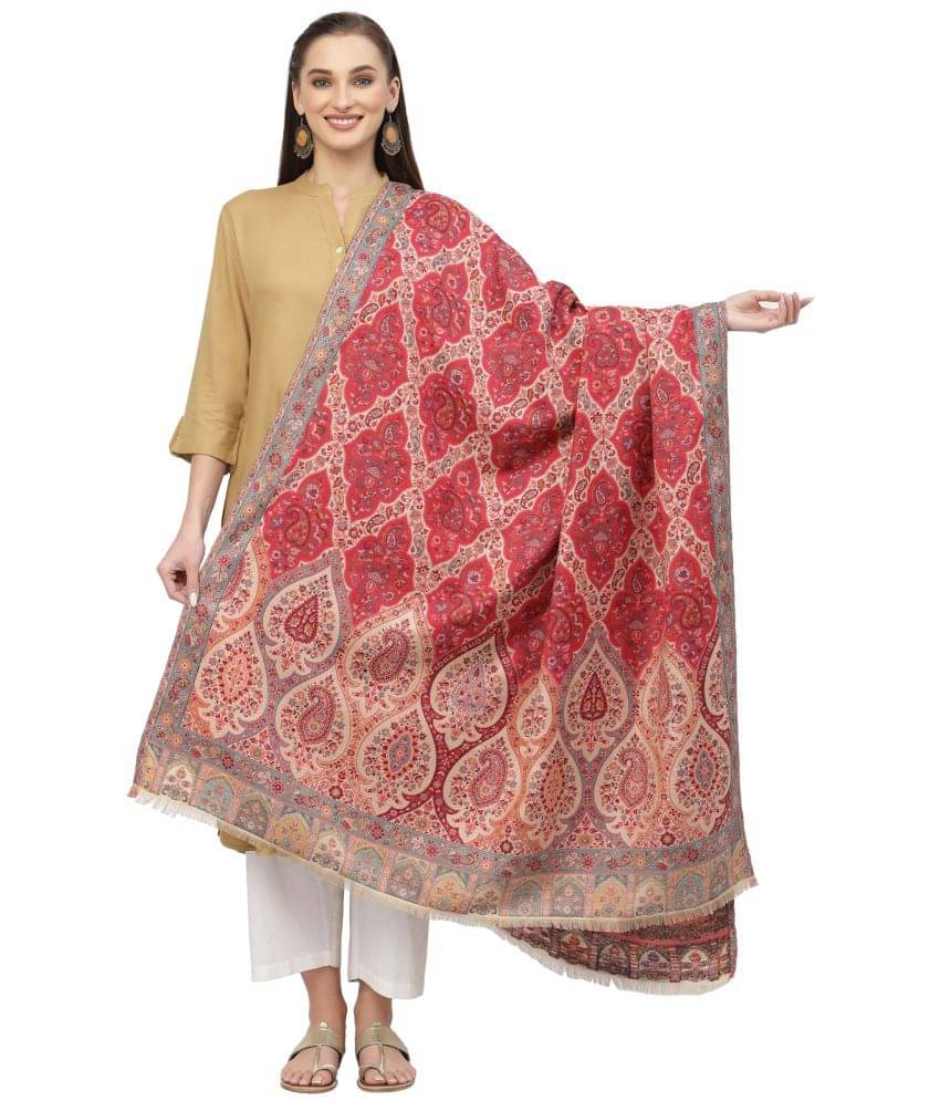    			Anekaant Beige Self Design Shawl - ( Pack of 1 )