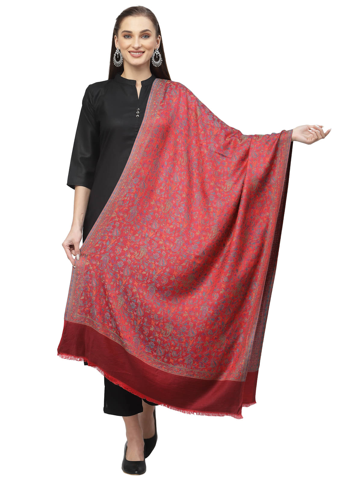     			Anekaant - Multicolor Synthetic Women's Stole ( Pack of 1 )