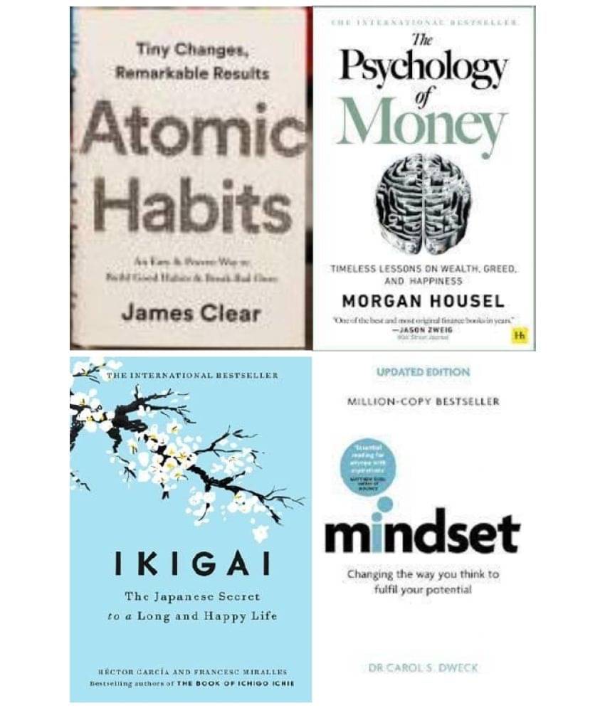     			Atomic Habits + The Psychology of Money + Ikigai + Mindset