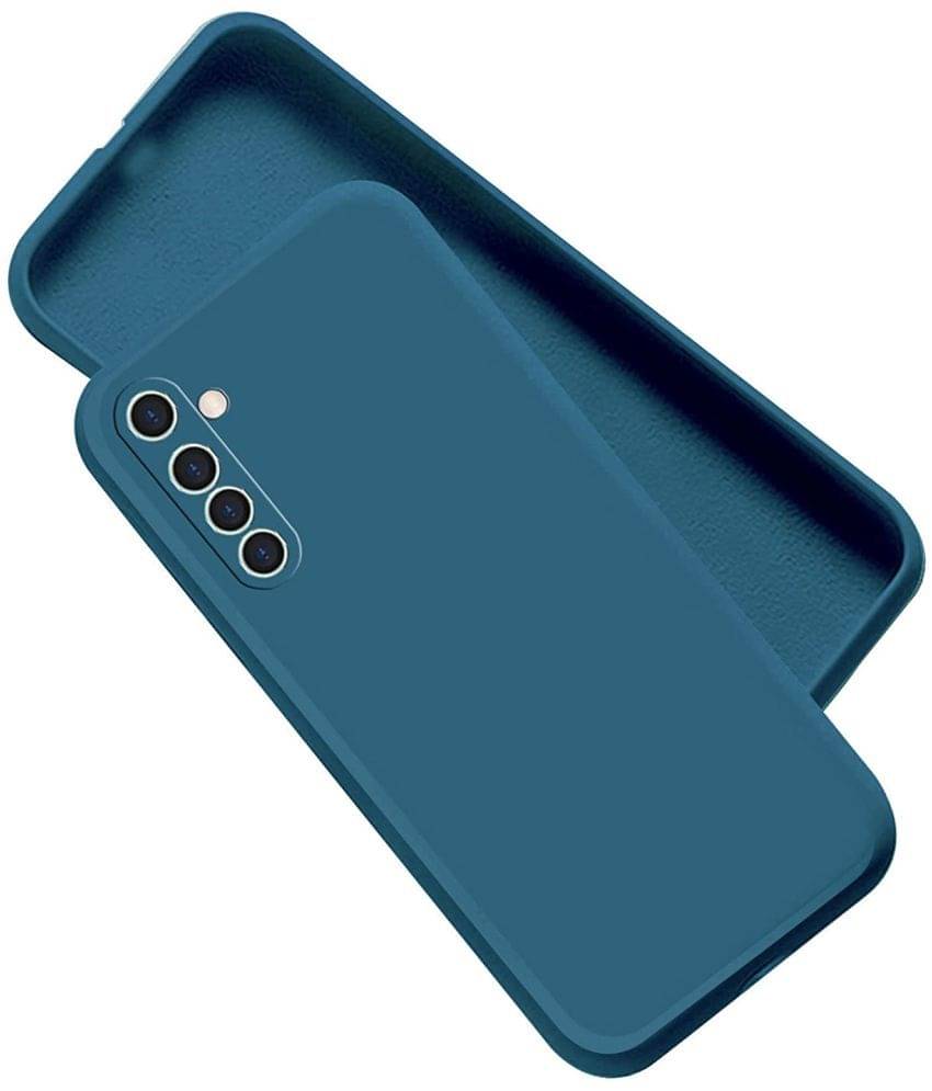 Case Vault Covers - Blue Silicon Plain Cases Compatible For Realme 6S ( Pack of 1 ) Case Vault Covers - Blue Silicon Plain Cases Compatible For Realme 6S ( Pack of 1 )