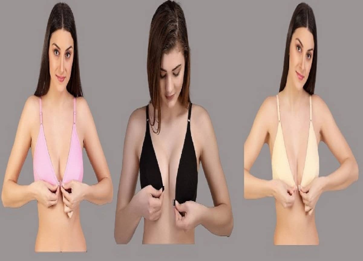 Desiprime Pack of 3 Cotton Non Padded Women's T-Shirt Bra ( Multicolor )