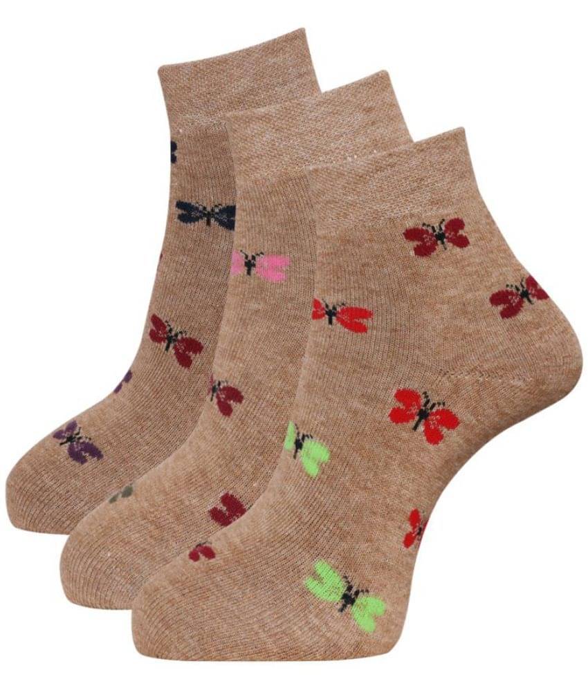     			Dollar - Multicolor Woollen Women's Ankle Length Socks ( Pack of 3 )