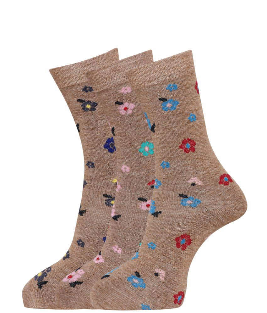 Dollar - Multicolor Woollen Women's Mid Length Socks ( Pack of 3 ) - Socks | Buy online on ZillyBuy