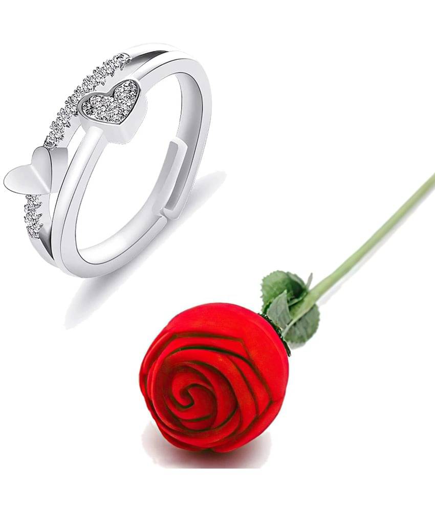 FASHION FRILL - Silver Rings ( Pack of 2 ) FASHION FRILL - Silver Rings ( Pack of 2 )