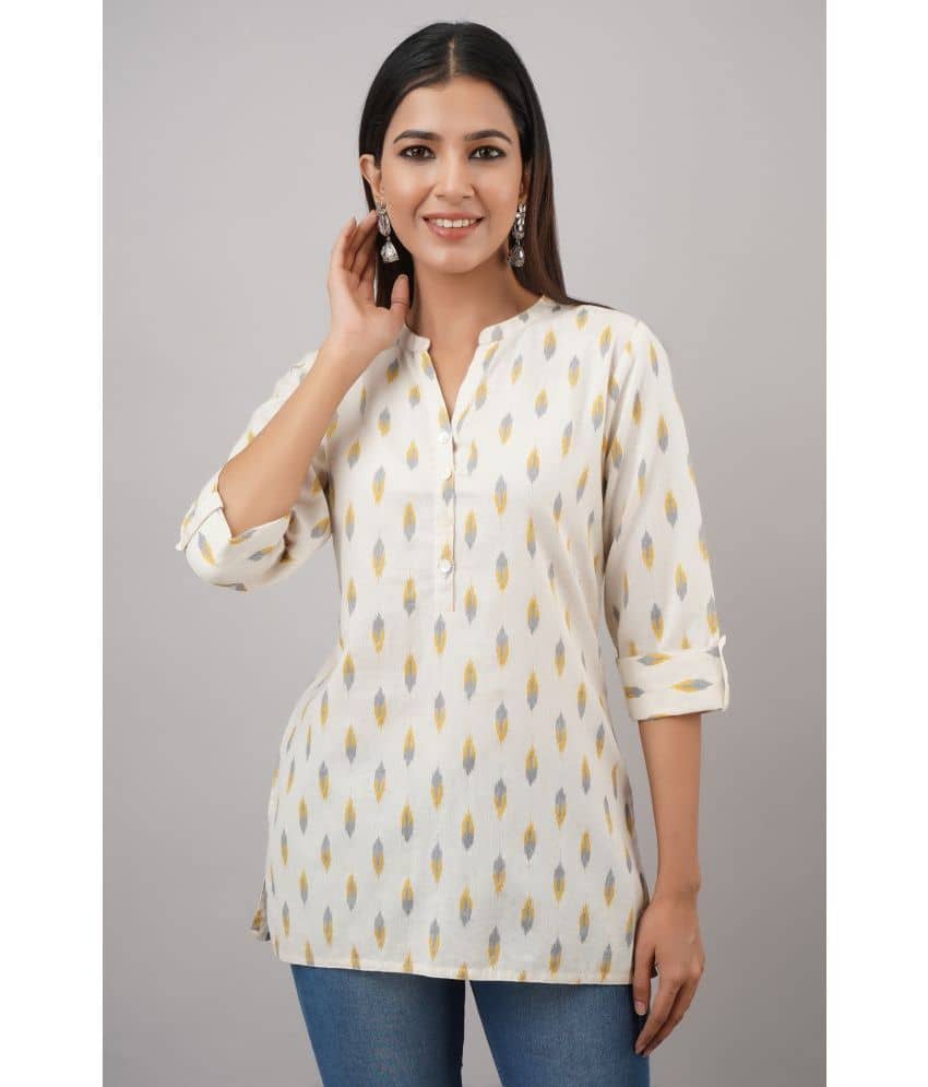 Jaipurethnicwaves Women's Cotton Tunic ( White )