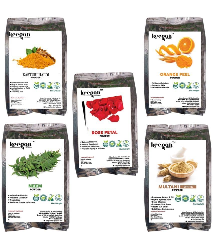 Keegan - Natural Glow Facial Kit For All Skin Type ( Pack of 5 )