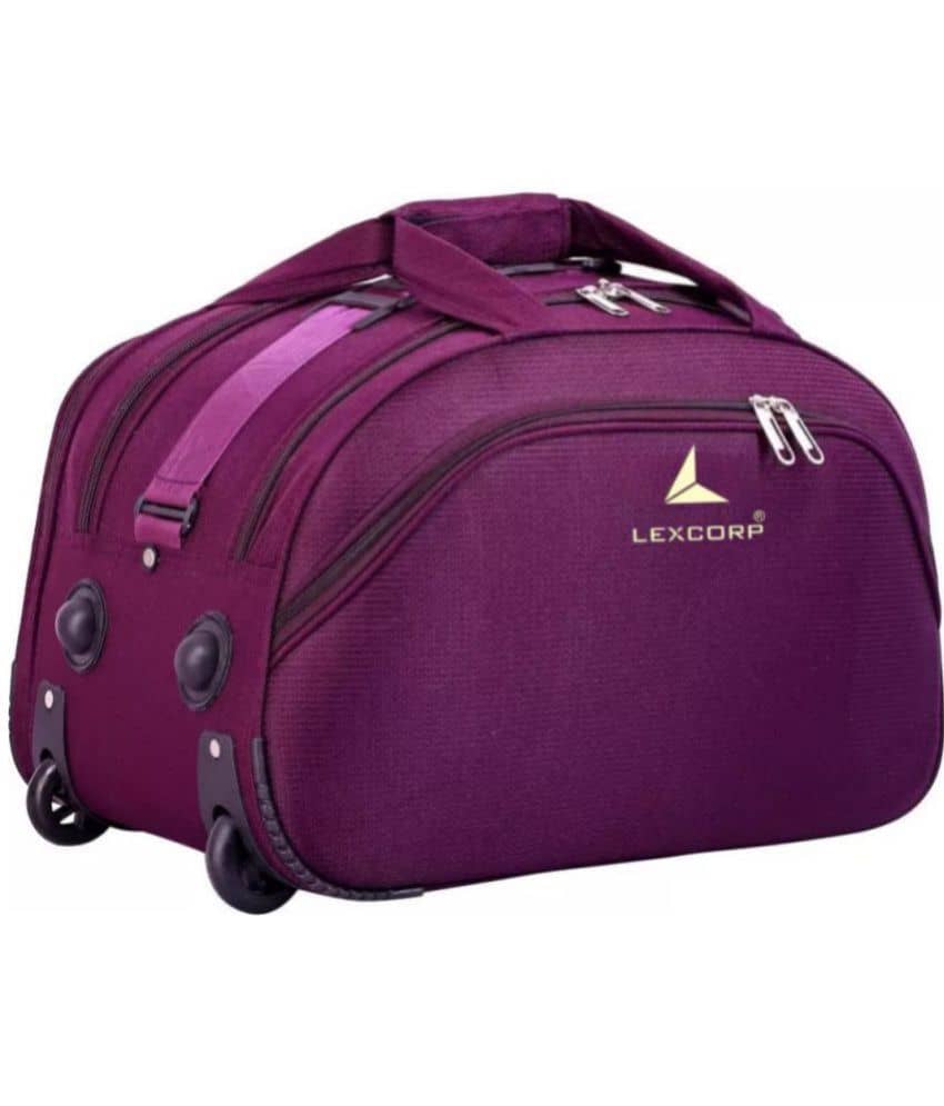 LEXCORP - Green Nylon Duffle Trolley