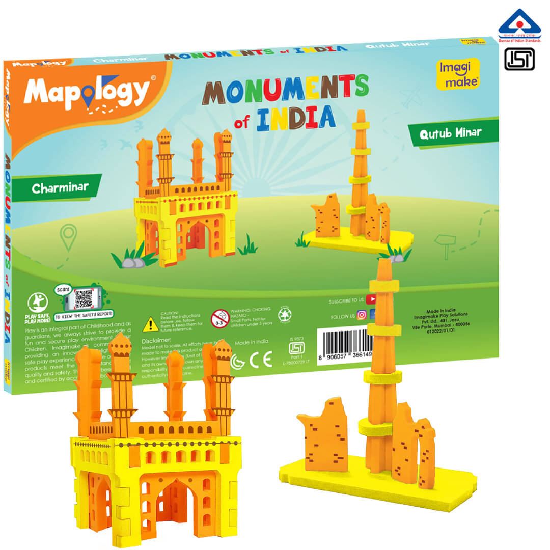     			Mapology Monuments of India - Charminar & Qutab Minar