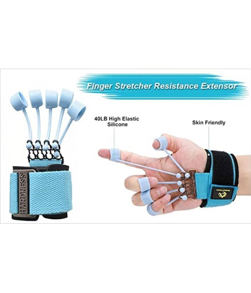 Oddish® Finger Stretcher Resistance Extensor (40LB) | Silicone Hand Grip Strengthener for Finger, Wrist & Forearm Exercise | Rehabilitation & Muscle Training Tool for Men & Women - Sports and Fitness Equipment | Buy online on ZillyBuy