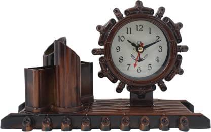     			Sigaram Analog Plastic Table Clock - Pack of 1
