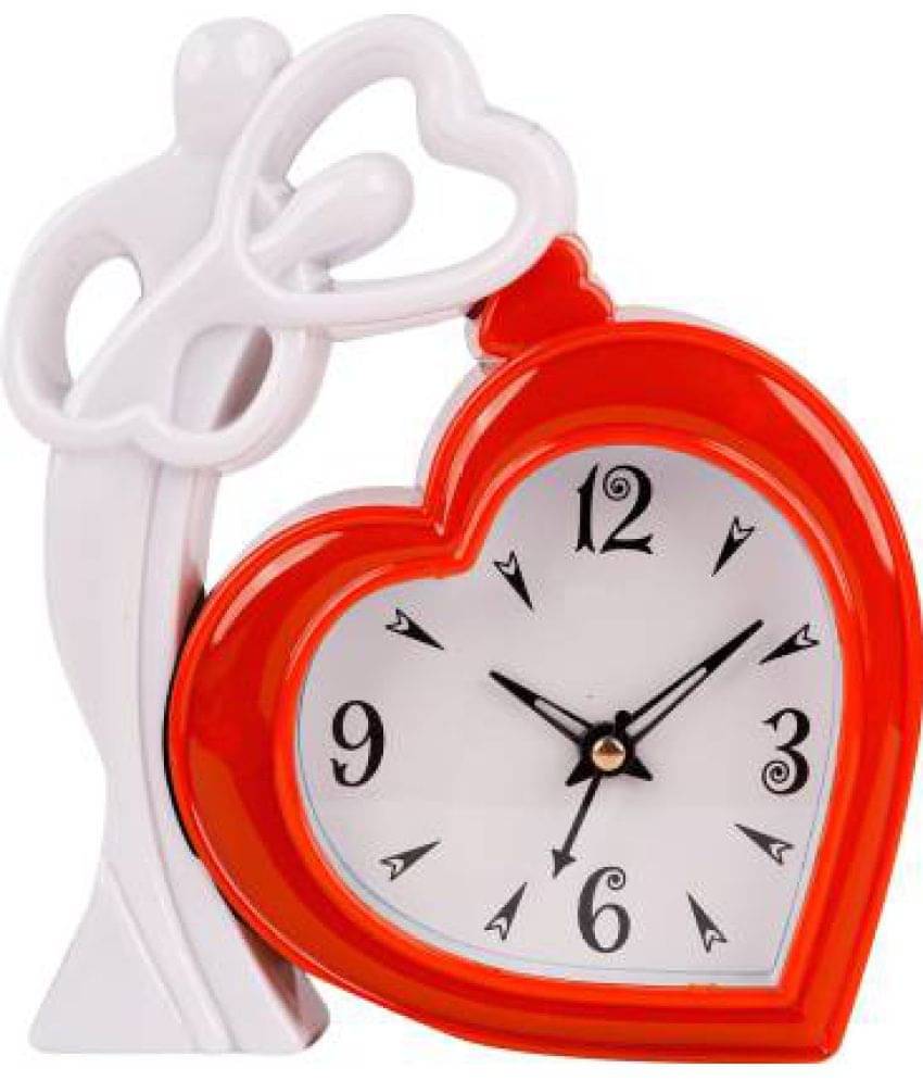    			Sigaram Analog Plastic Table Clock - Pack of 1