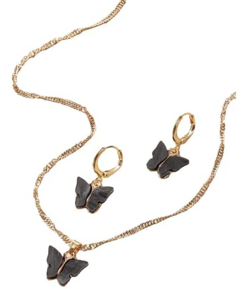     			Sunhari Jewels - Black Pendant set ( Pack of 1 )