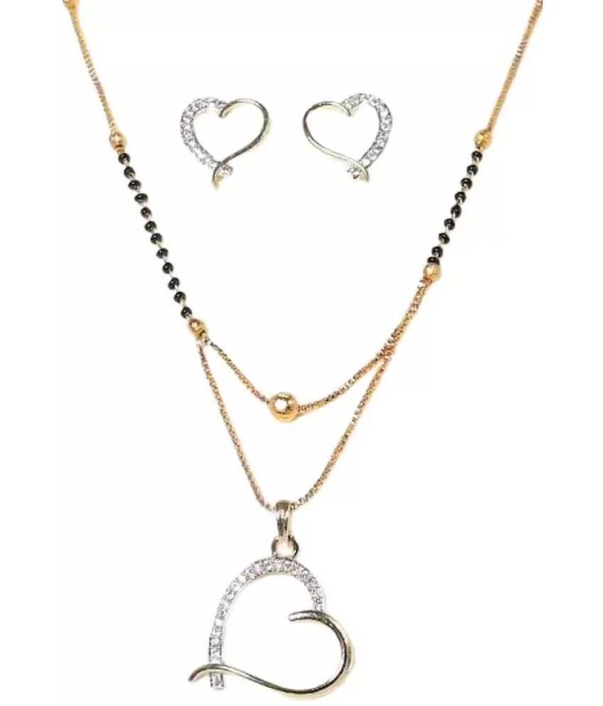 Sunhari Jewels - Silver Mangalsutra Set ( Pack of 1 ) Sunhari Jewels - Silver Mangalsutra Set ( Pack of 1 )