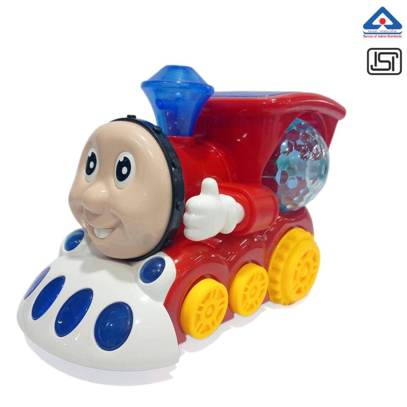     			THRIFTKART  Bump and Go Musical Engine Toy Train with 4D Light and Sound for Kids
