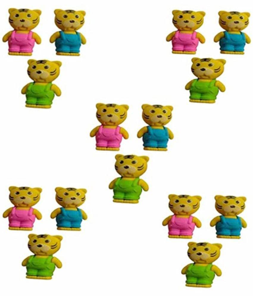     			Tiger Shape Eraser Non Toxic-Set of 1