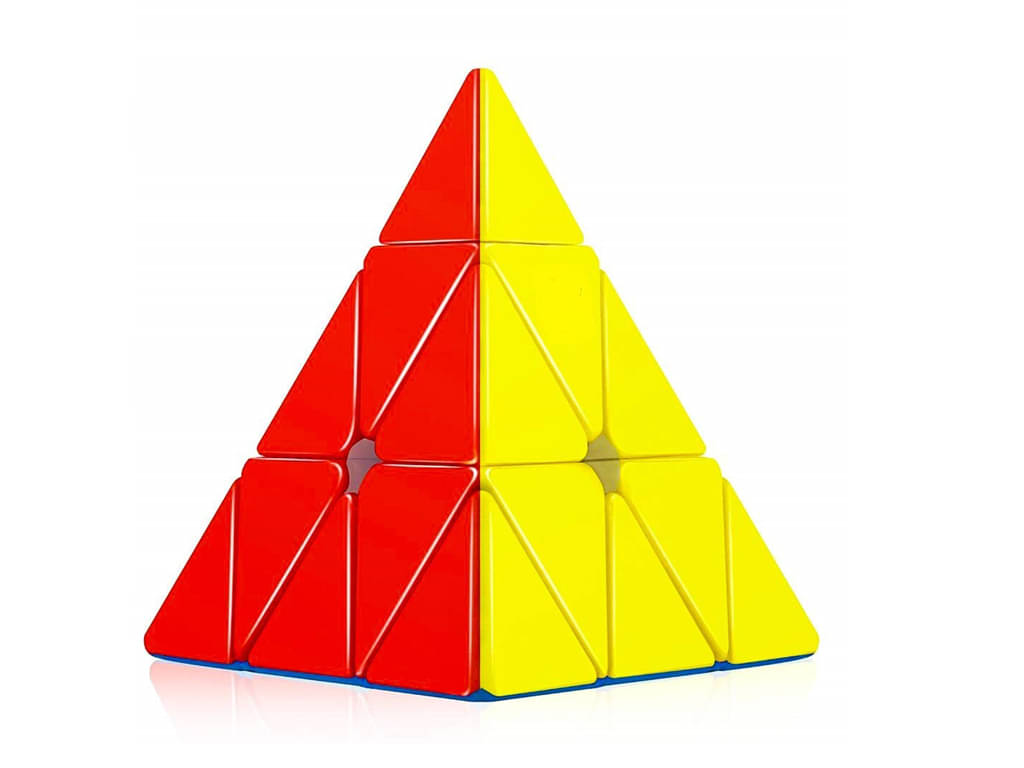     			Villy 3x3x3 Qiming Pyramid Speed Cube Triangle Cube Puzzle Magic Cube Pyramid Cube